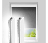 Bande de blocage en U,. Bloqueurs d'espacement de lumière, canal en U alliage d'aluminium, multicolore, plusieurs tailles, paquet 2(White 2pcs,74in/187.9cm)