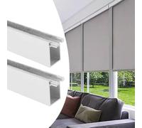 Bande de blocage en U,. Bloqueurs d'espacement de lumière occultants, rail latéral à canal en U, 2 pièces, multicolores, plusieurs tailles(White 2 Pcs,94cm(37in))
