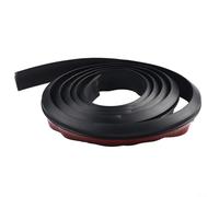 Bande de bouchon d'eau en silicone, seuil de porte de douche flexible et protection de comptoir de cuisine, joint de barrage pliable pour douches sans boucles, dessous étanche (noir, 200 cm)
