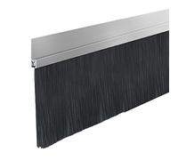 Bande de brosse industrielle en aluminium, joint de brosse de porte GA, réduction de la poussière et du bruit, joint de brosse en aluminium pour machines à outils et cabi, solution résistante aux
