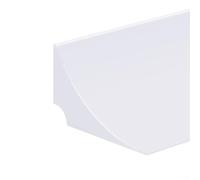Bande de butée d'eau en silicone, seuil de porte de douche flexible et protection de comptoir de cuisine, joint de barrage pliable pour douches sans boucles, dessous étanche (blanc 80 cm)