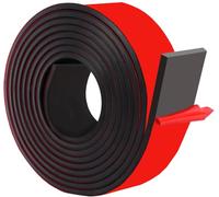 Bande de Caoutchouc adhesif Feuille de Caoutchouc néoprène, 50 mm x 3 mm x 6 m pour Joints Protection du revêtement de Sol, Bricolage, Protection des sols, antidérapant, Anti-Vibrations