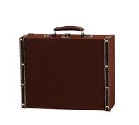 Bande de couverture de costume en cuir européen à la mode et accessoires de coffre de rangement portable pour l'organisation de la maison, Grande taille marron, Taille unique