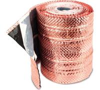 Bande de cuivre pour toiture avec 4 rainures longitudinales, rouleau de 5 m