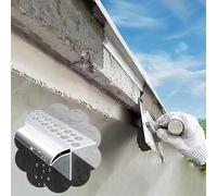 Bande de dérivation de pluie en aluminium pour gouttière, protection de mur de toit, rebord de fenêtre découpable (61ft / 18,5 m)