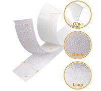 Bande de fermeture velcro, forte adhérence, utilisations variées, 30 mm, 5 mètres, couleur : blanc