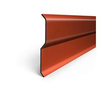 Bande de finition pour solin de cheminée en aluminium, couleur rouge brique de 1 mètre