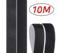 Bande de fixation auto-adhésive Velcros à crochet et boucle, 1 à 10M, robinet magique pour maison, rouleau Double face automatique, colle forte, bandes de sangle pour la maison White 10M