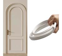 Bande de garniture porte décorative en arc bricolage, barre de moulage cadre universelle en demi-cercle, coins arrondis à peindre, couverture de porte d'arc mural(W 6cm(2 1/4"),L 2m/6.6ft)