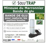 Bande de Glu Spéciale Mineuse du Marronnier - Piège Englué pour Capturer les Papillons - Protection des Marronniers - SOLU’TRAP