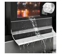 Bande de Joint Météo en Caoutchouc pour Gouttière de Porte 4.5/6 Cm | Bavette Portail Exterieur pour Portes Extérieures, Barrière Déflectrice Étanche(W6cm/2.4in,L3m/118in)