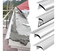 Bande De Ligne D'égouttement En Aluminium, Protecteur De Bord De Capuchon | Solin De Larmier Encastré, Découpable, For Protection Murale Et Canal De Drainage(30mm)