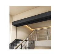 Bande de mousse auto-adhésive 10mm épaisse, 20cm large, protection intérieu | Soft, Cut-to-Size Cushioning for Low Beams, Wall Corners and Stairwell Entrances(Black,2m/6.56ft)