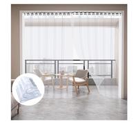 Bande de porte en vinyle PVC imperméable transparente - Installation facile pour les magasins, usines et garages - Solution de séparation pour une meilleure régulation de la température et