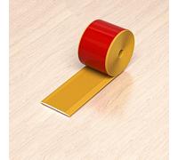 Bande de protection antidérapante pour bord d'escalier - 10 m - Garniture de nez antidérapante en PVC pour marches intérieures et 5 cm de large - Bandes de seuil de sécurité en orange vif parfaites