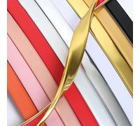 Bande de protection auto-adhésive en TPE for profilé en U, 2 m, multicolore, 5-25 mm(Gold,8mm)