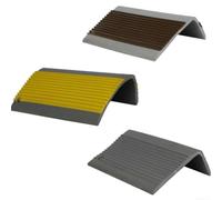 Bande de Protection pour bord Escalier PVC 50x25mm Autoadhésif | pour surface rainurée antidérapante, finition esthétique grise, protège les coins, pour intérieur sécurisé(brown)