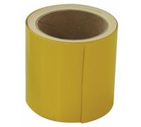 Bande de repérage auto-adhésive jaune - 10 m x 100 mm WATTELEZ