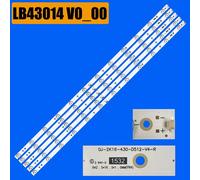 Bande de rétroéclairage LED pour 43PFH4319/88 43PUS6401/12 43PFT4439/12 43PFK6540/12 LB43014 V0 _ 00 GJ-2K16-430-D512-V4 ""Nipseyteko®