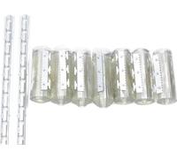 Bande de rideau, matériau PVC, installation facile, voir ci-dessous pour les descriptions des tailles, partie supérieure de l'œillet