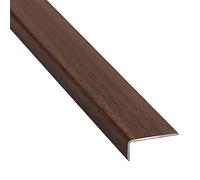 Bande de seuil de transition, Bande de transition en alliage d'aluminium forme L d'aspect bois for la protection des bords d'escalier(Style6)