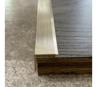 Bande de seuil de transition, Barre de transition bande seuil porte en laiton for la couverture d'écart planchers bois stratifié vinyle(W1.5cmxH1.5cm (5/8"x 5/8"))