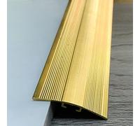 Bande De Seuil en Laiton Antidérapant, Bande De Transition De Sol Durable pour Rampe D'Entrée Plate, Barre De Recouvrement De Joint Bois sur Carrelage, Bordure De Porte (Taille : Largeur 3 Cm (1 1