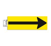 Bande de sol PVC adhésive antidérapante fleche 30 x 10 cm - Jaune