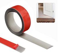 Bande de transition autocollante 200 cm × 4 cm, grise, en vinyle, pour seuil de porte