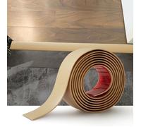 Bande De Transition De Sol En Pvc, 5cm Beige Grain De Bois, Autoadhésif, Découpable, Pour Revêtement De Sol