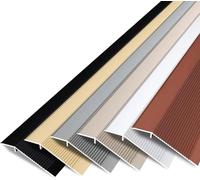 Bande de transition entre le sol et le seuil de po Bande de transition en aluminium multicolore 10 cm large 0,9 m long(Gold)