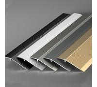 Bande de transition entre le sol et le seuil de po Bande de transition seuil porte auto-adhésive en aluminium for tapis sol 90 cm multicolore(Gold)