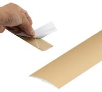 Bande de transition for plancher plat en aluminium, adhésif, garniture polyvalente de 36 po(Gold)