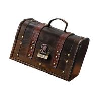 Bande de valise en bois robuste européen à la mode et accessoire de coffre de rangement portable pour l'organisation de la maison