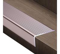 Bande décorative antidérapante pour le bord de nez d'escalier, bande de traction extra large pour sol en vinyle, moulage de sécurité pour protection des bords de marches, durable et facile à installer