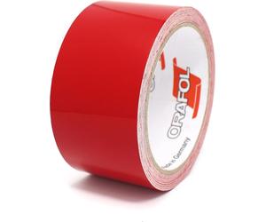 Bande décorative de 10 mètres, largeur 50 mm, couleur rouge, référence 031. Idéale pour la décoration de voitures, motos, bateaux, modèles réduits. Bande adhésive