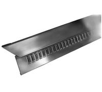 Bande d'égoût ventilé - kit de 10 bandes - zinc naturel - dév. 166 mm - ép.0.65 mm - lg 2m - 209857000