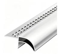 Bande D'égouttement En Aluminium, Garniture De Nez De Mur | Garniture Extérieure De Bâtiment De Solin De Bord D'égouttement, Découpable(35mm)
