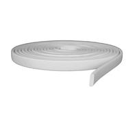 Bande d'étanchéité autocollante blanche de 1 m avec tête rectangulaire et carrée en mousse de silicone (60 x 15 mm)