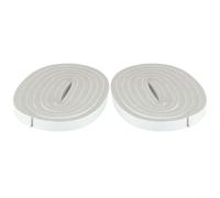 Bande d'étanchéité coupe-vent pour fenêtre de battant, isolation phonique et acoustique pour coutures de porte, facile à installer, gris, 3 cm, 2 m (gris, 1,5 cm, 2 rouleaux)