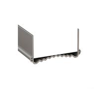 Bande d'étanchéité de bas de porte en PVC réglable pour isolation phonique, résistance aux courants d'air et étanchéité de seuil sur portes standard (gris)
