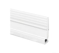 Bande d'étanchéité de bas de porte fabriquée à partir de matériau TPE, avec nervures renforcées et colle acrylique forte pour une prévention efficace du bruit et de la poussière (blanc)