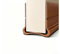 Bande d'étanchéité de bas de porte fabriquée en caoutchouc PVC et feutre pour résister à la déformation et offrir une suppression constante des courants d'air et de bruit (2ème marron, 93 cm)