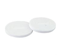 Bande d'étanchéité de porte de 8 m pour interstices - Ruban isolant auto-acoustique pour fenêtres et portes - Gris (blanc, 1,5 cm, 2 rouleaux)
