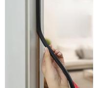 Bande d'étanchéité de porte en silicone pour réduction du bruit et protection contre le vent, bande adhésive résistante aux intempéries pour les espaces sur les portes et fenêtres, rouleau de 6 m