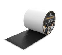 Bande d'étanchéité en butyle DIY 10 cm x 5 m, noire – bande d'étanchéité autocollante pour toiture, balcon et réparations, imperméable immédiatement, résistante aux UV et aux intempéries
