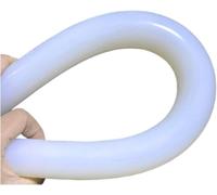 Bande d'étanchéité en caoutchouc massif, 1 pièces longueur 100mm blanc rond solide cordon de Silicone barre tige en caoutchouc, bandes d'étanchéité joint torique haute température