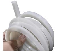 Bande d'étanchéité en caoutchouc massif, Bande de caoutchouc Silicone solide, barre plate, joint boîte à lumière, résistance thermique haute température, transparente