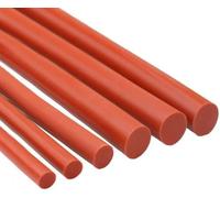 Bande d'étanchéité en caoutchouc massif, Barre de tige en caoutchouc cordon Silicone solide rond rouge 1M, bandes joint d'étanchéité, torique haute température