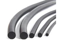 Bande D'étanchéité En Mousse De Caoutchouc EPDM Noire, 5m, Barre De Cordon Éponge Ronde For Joint De Porte D'armoire 2mm 2.5mm 3mm 3.5mm 4mm 4.5mm 5mm 6mm, 1 Pièce(Dia 2mm)